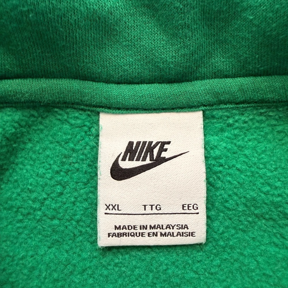 Nike Vibrant Green Cropped Baggy Oversized fit pullover half button XXL Women's - Picture 10 of 11